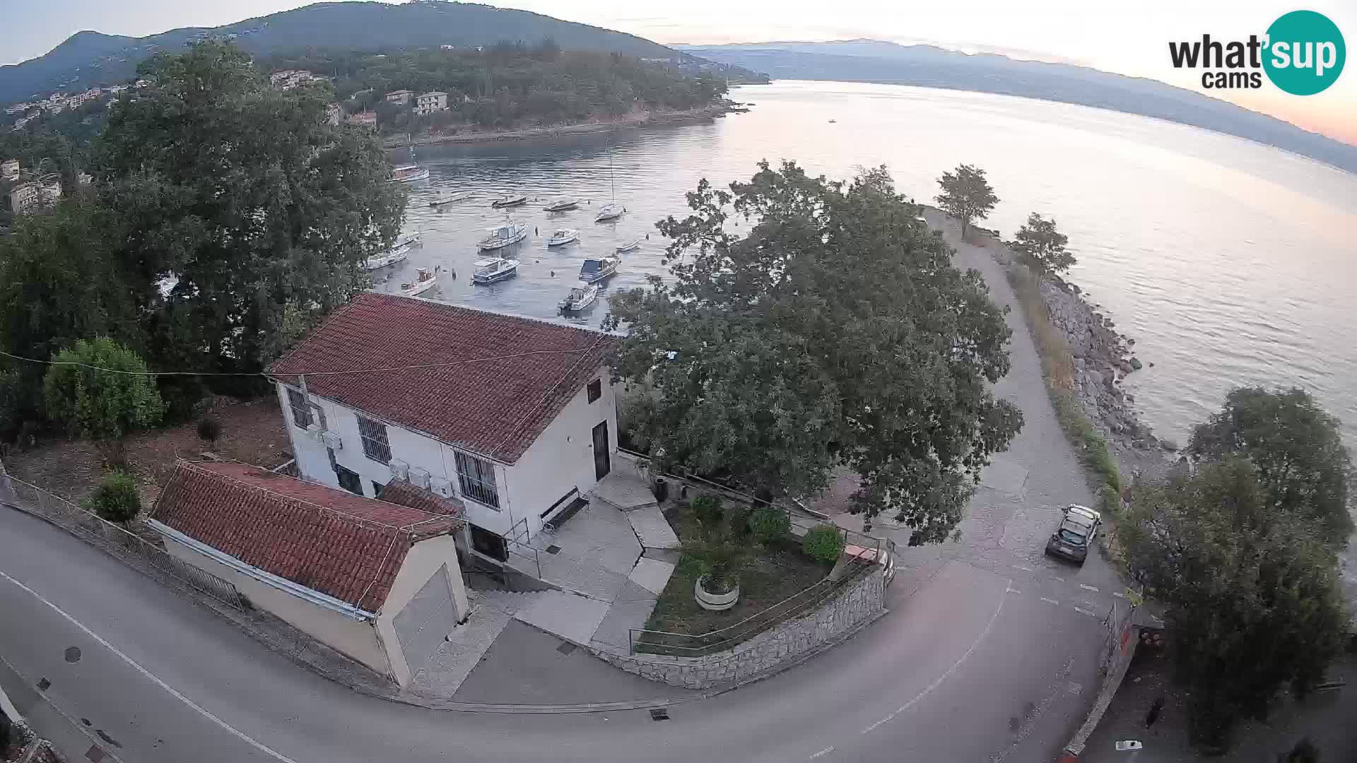 Webcam port d’Ika – Vue en direct et lumières d’Opatija