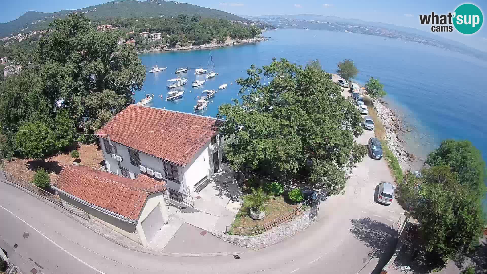 Webcam port d’Ika – Vue en direct et lumières d’Opatija