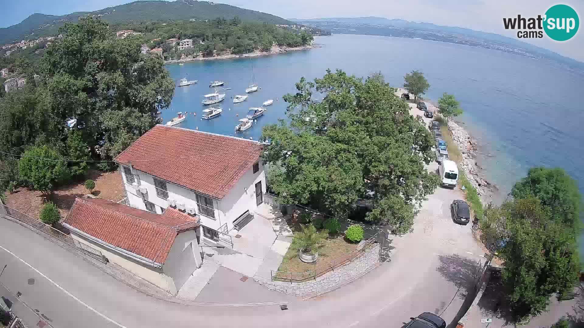 Webcam puerto de Ika – Vista en directo y luces de Opatija