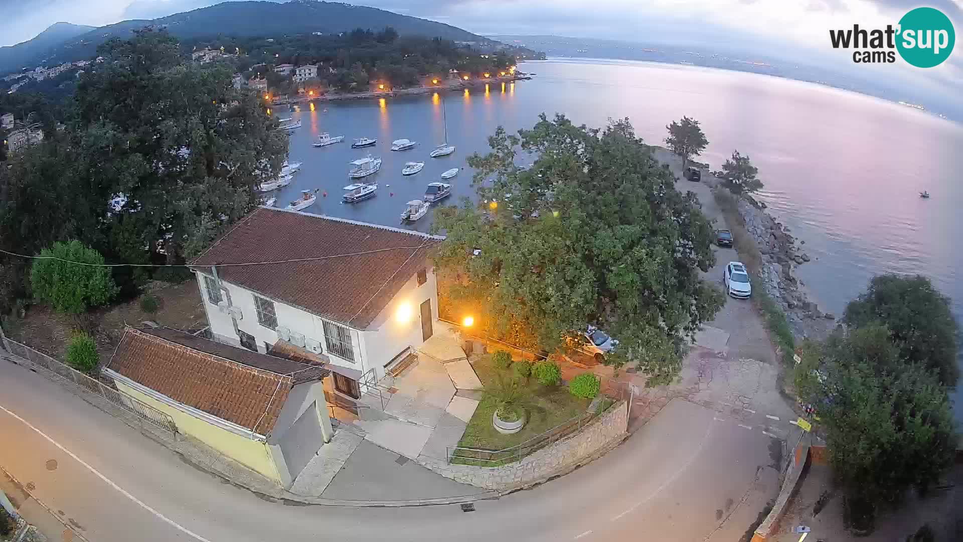 Webcam Ika Hafen – LIVE Blick auf den Hafen und die Lichter von Opatija