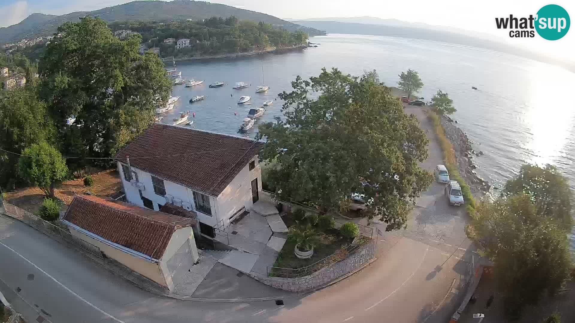 Webcam porto Ika – Vista LIVE sul porto e le luci di Opatija