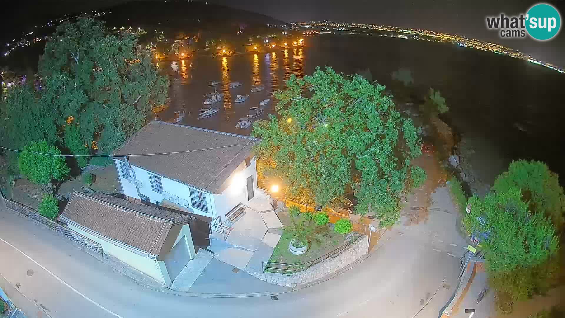 Webcam porto Ika – Vista LIVE sul porto e le luci di Opatija