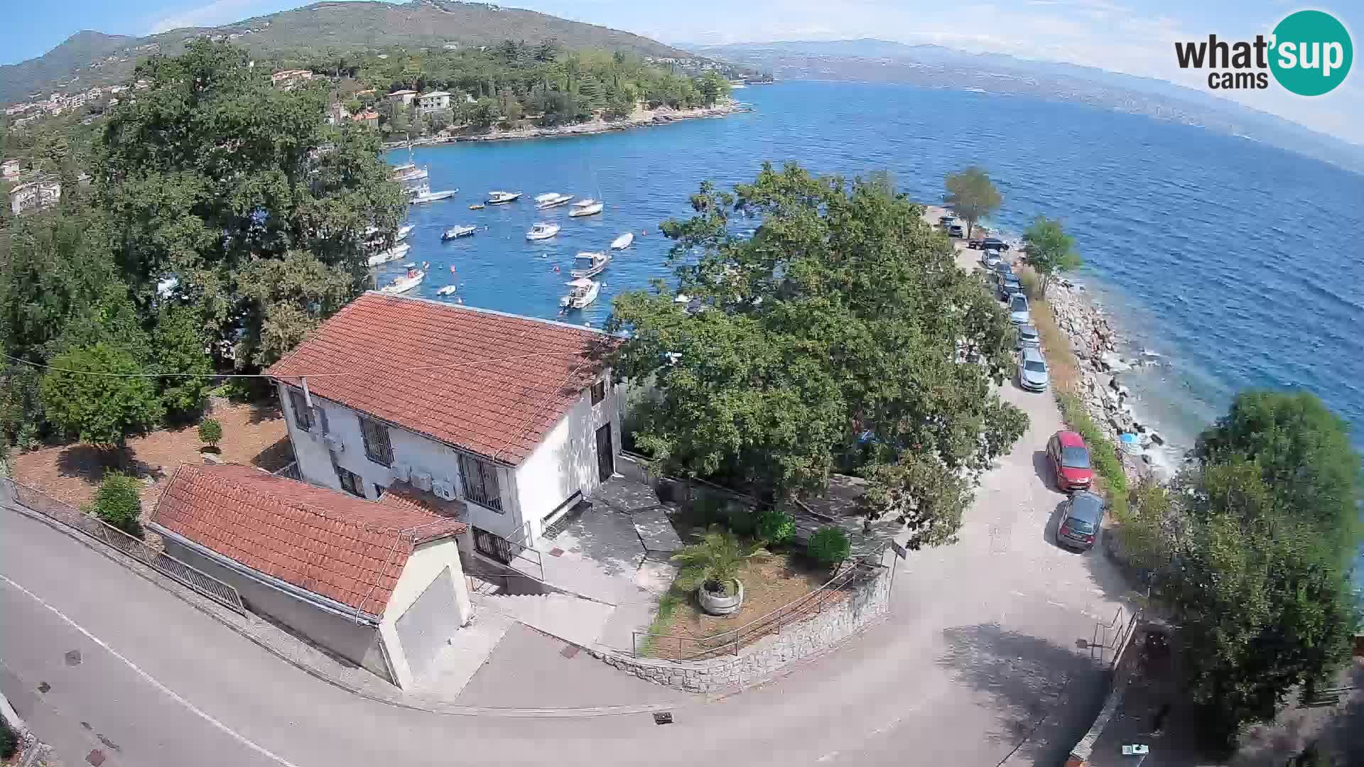 Webcam port d’Ika – Vue en direct et lumières d’Opatija