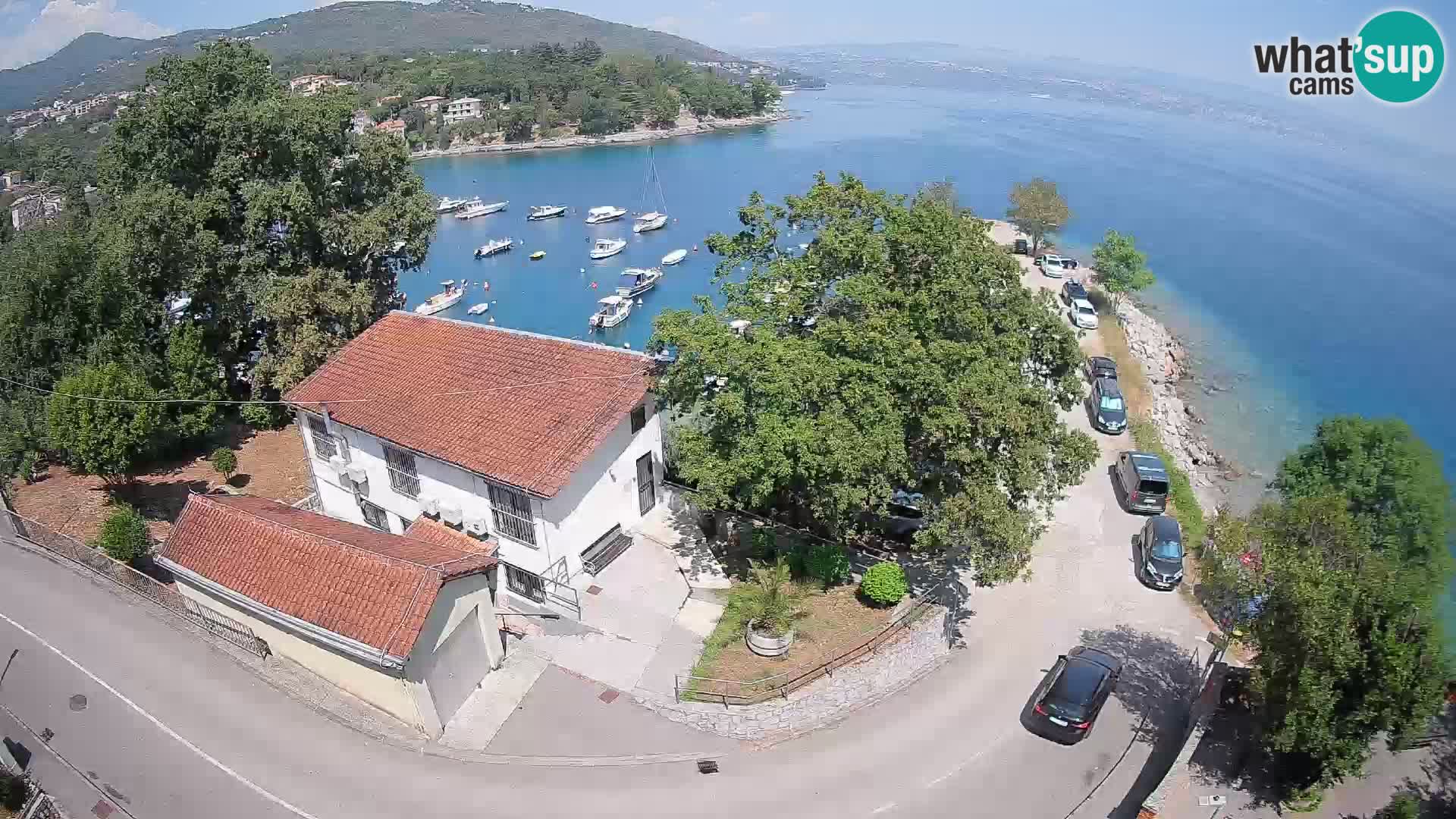 Webcam puerto de Ika – Vista en directo y luces de Opatija