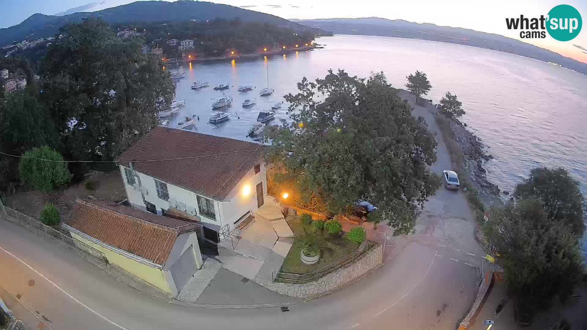 Webcam port d’Ika – Vue en direct et lumières d’Opatija
