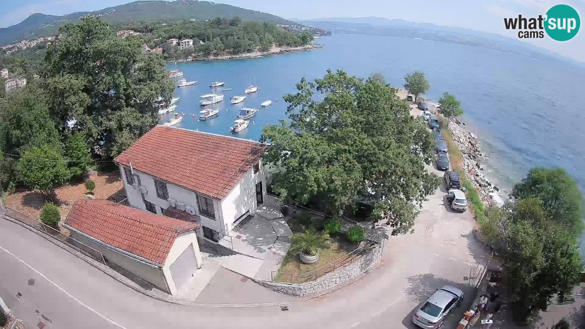 Webcam puerto de Ika – Vista en directo y luces de Opatija