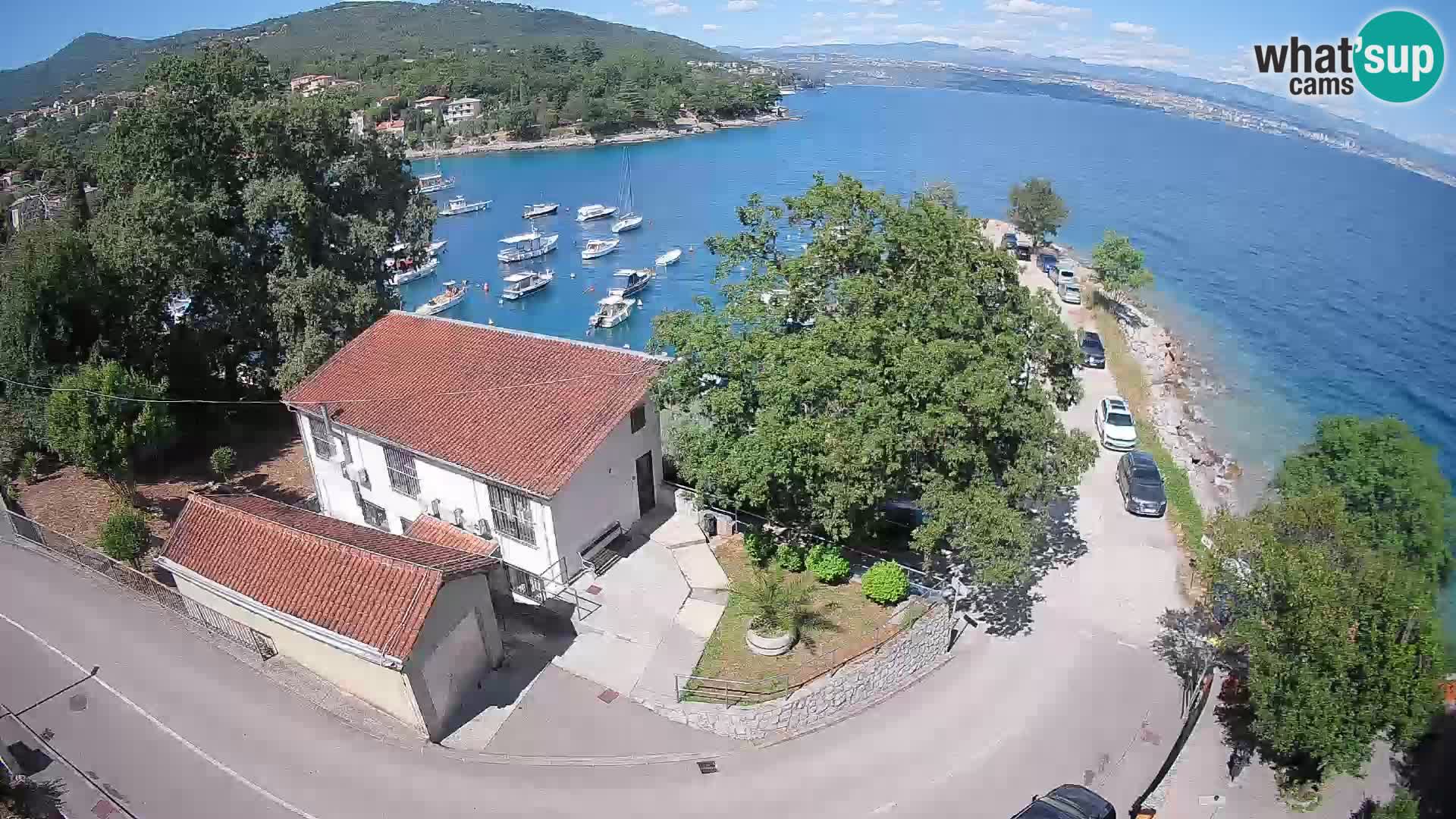 Webcam puerto de Ika – Vista en directo y luces de Opatija