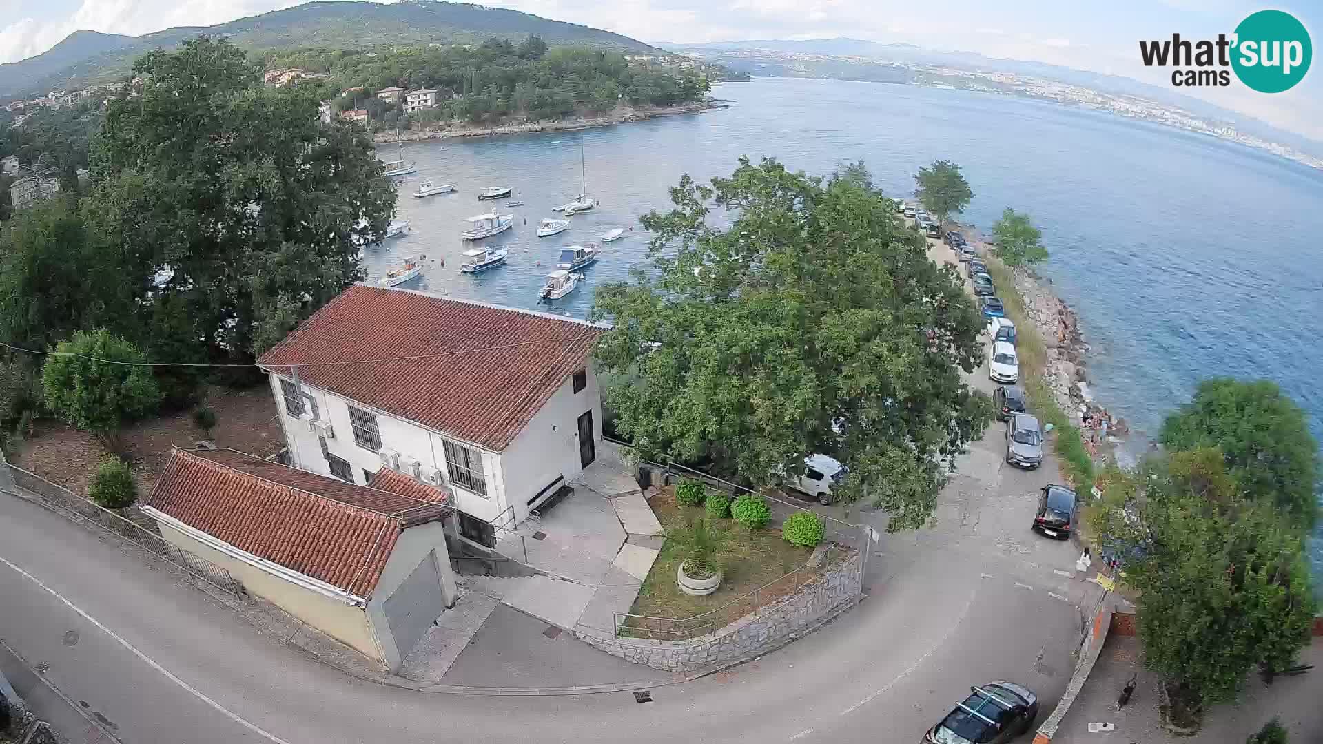 Webcam porto Ika – Vista LIVE sul porto e le luci di Opatija