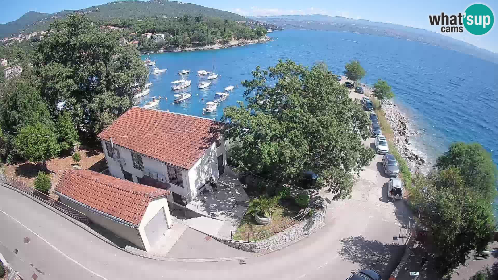 Webcam puerto de Ika – Vista en directo y luces de Opatija