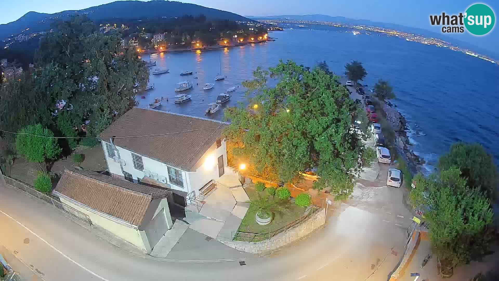 Webcam Ika Hafen – LIVE Blick auf den Hafen und die Lichter von Opatija