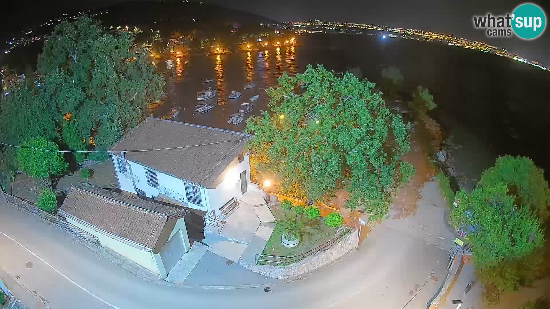 Webcam porto Ika – Vista LIVE sul porto e le luci di Opatija