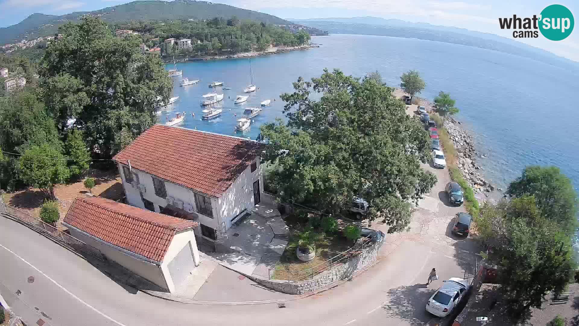Webcam puerto de Ika – Vista en directo y luces de Opatija