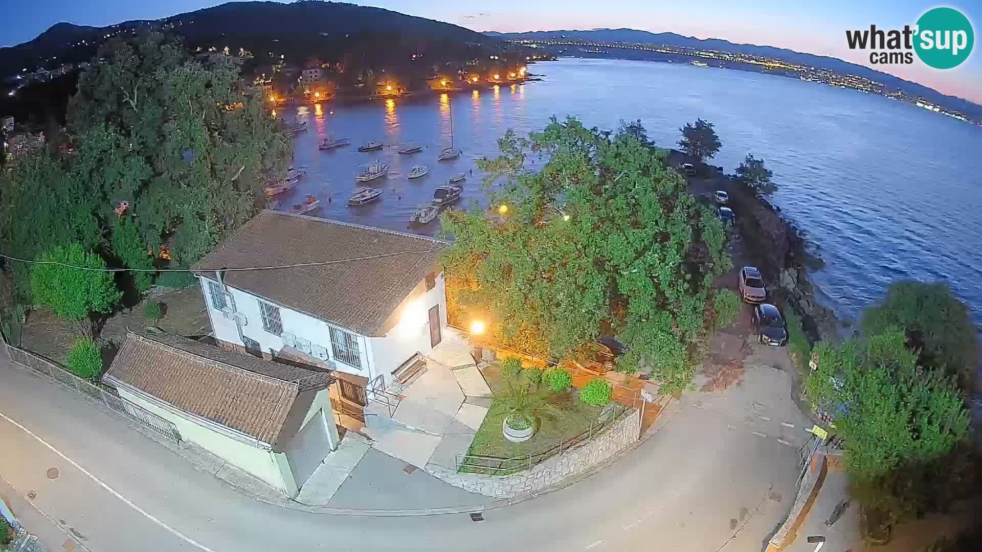Webcam Ika Hafen – LIVE Blick auf den Hafen und die Lichter von Opatija