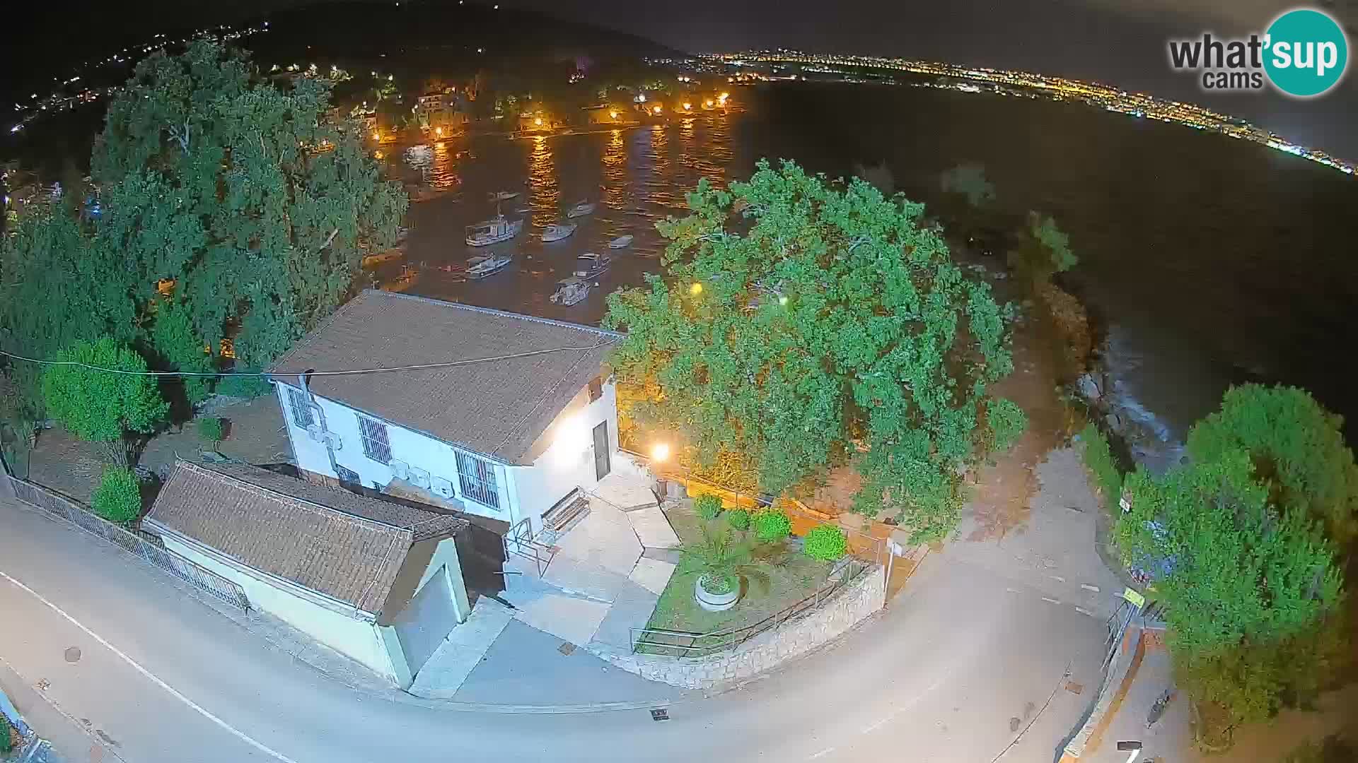 Webcam porto Ika – Vista LIVE sul porto e le luci di Opatija