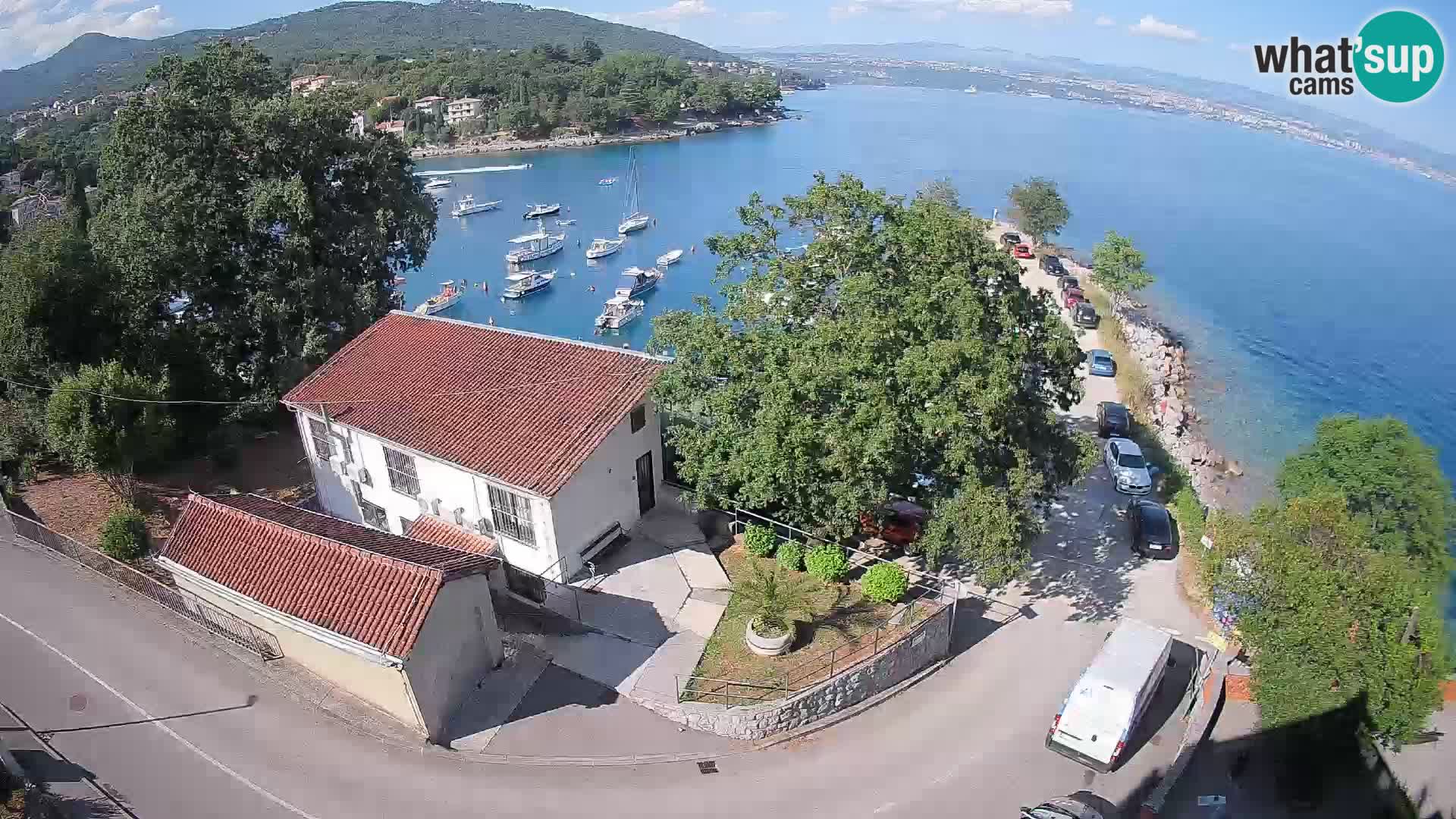 Webcam puerto de Ika – Vista en directo y luces de Opatija