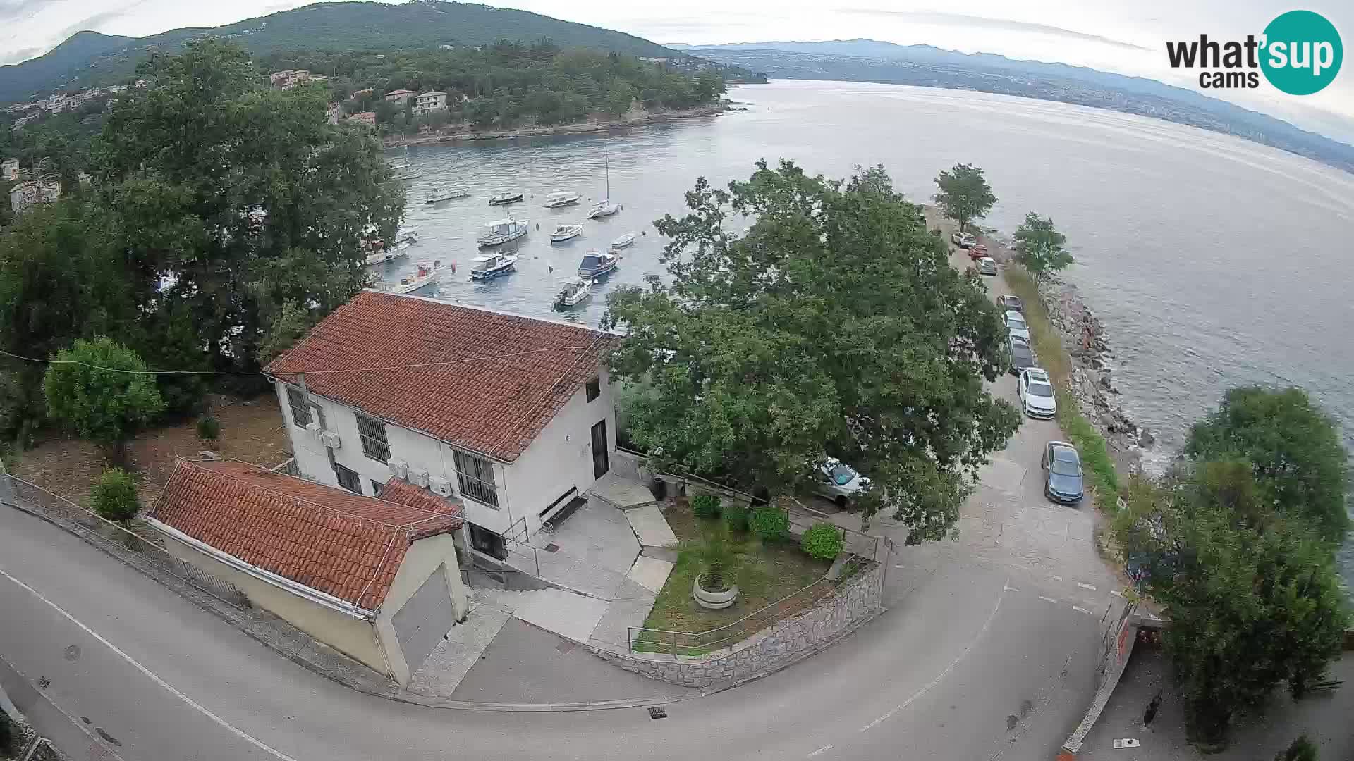 Webcam puerto de Ika – Vista en directo y luces de Opatija