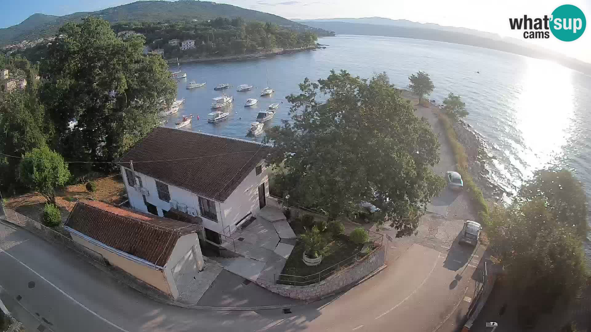 Webcam puerto de Ika – Vista en directo y luces de Opatija