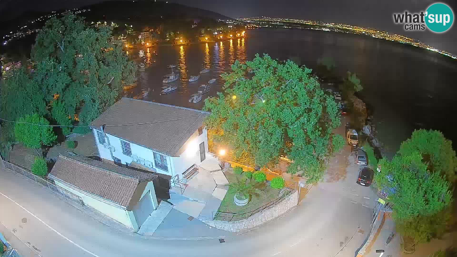 Webcam porto Ika – Vista LIVE sul porto e le luci di Opatija