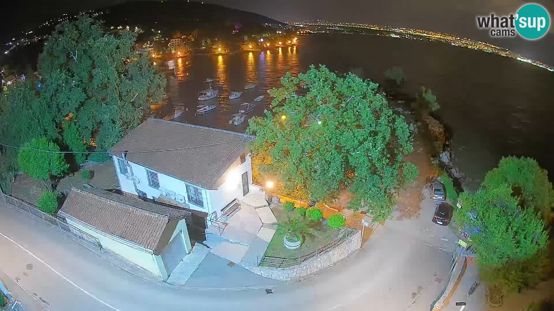 Webcam porto Ika – Vista LIVE sul porto e le luci di Opatija