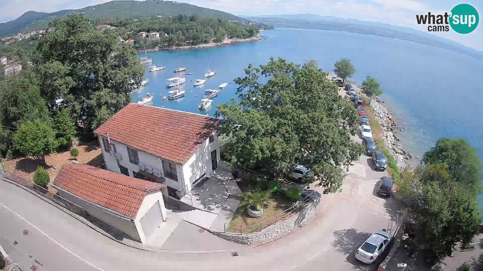 Webcam porto Ika – Vista LIVE sul porto e le luci di Opatija