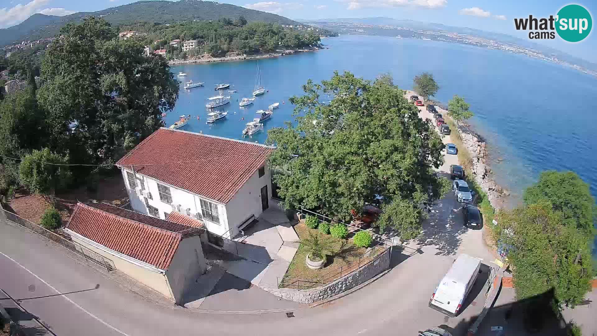 Webcam port d’Ika – Vue en direct et lumières d’Opatija