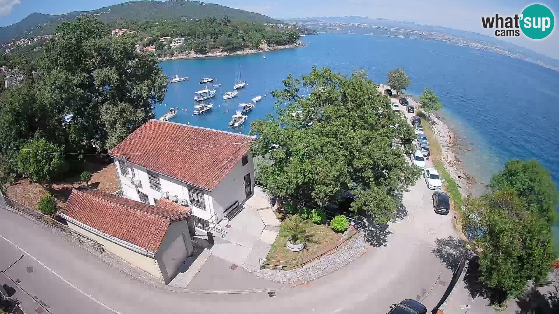 Webcam puerto de Ika – Vista en directo y luces de Opatija