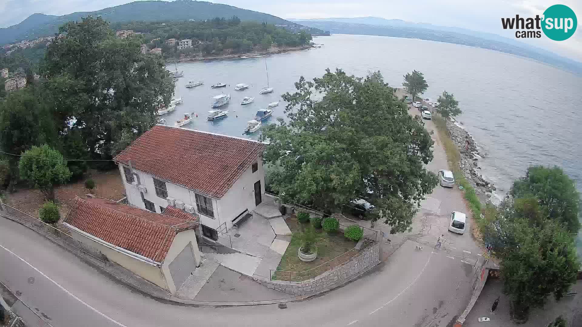 Webcam puerto de Ika – Vista en directo y luces de Opatija