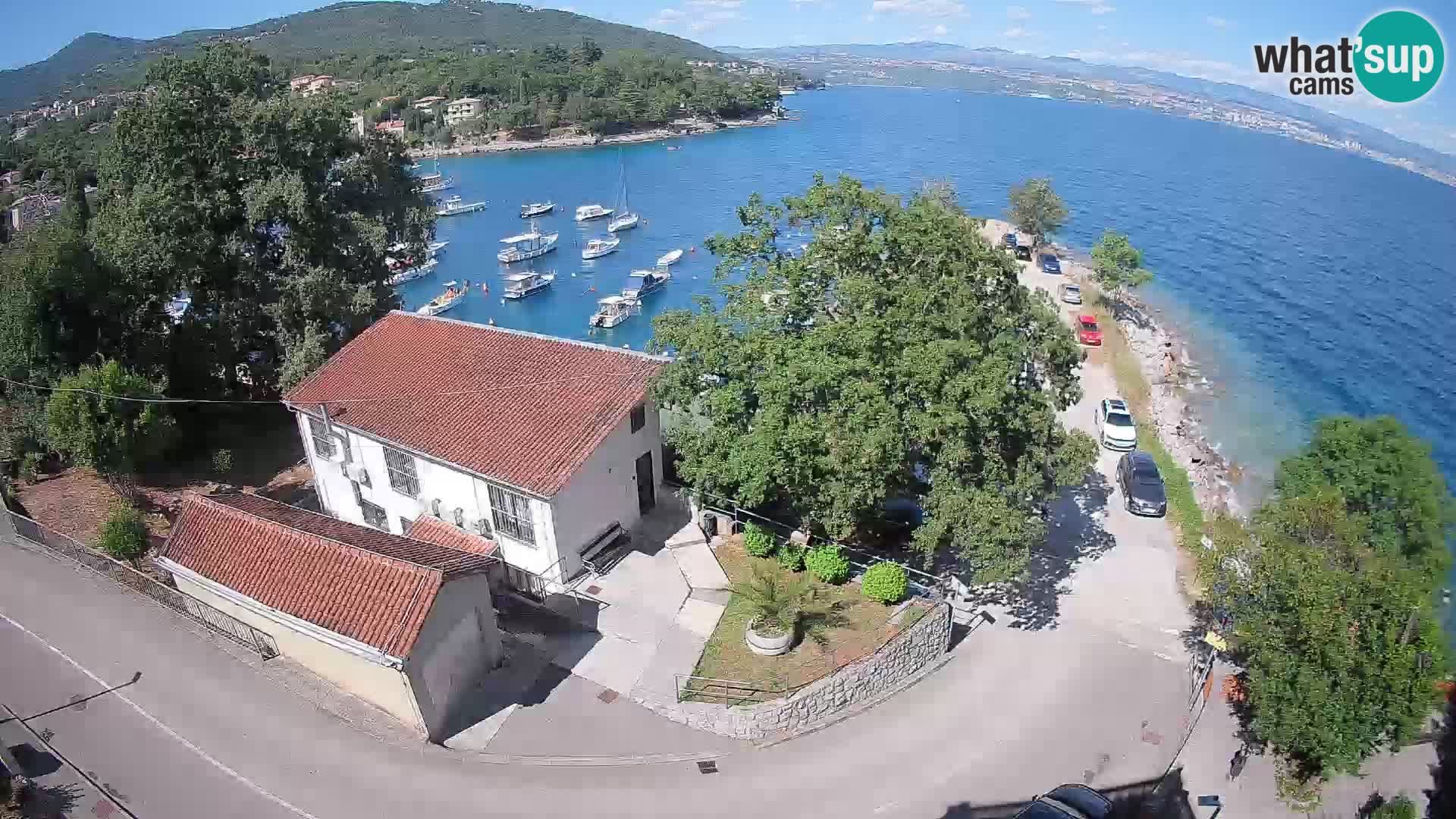Webcam puerto de Ika – Vista en directo y luces de Opatija