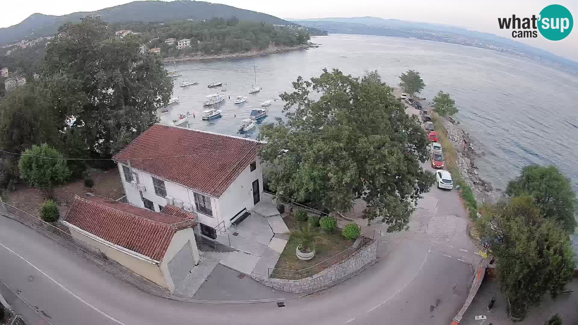 Webcam porto Ika – Vista LIVE sul porto e le luci di Opatija