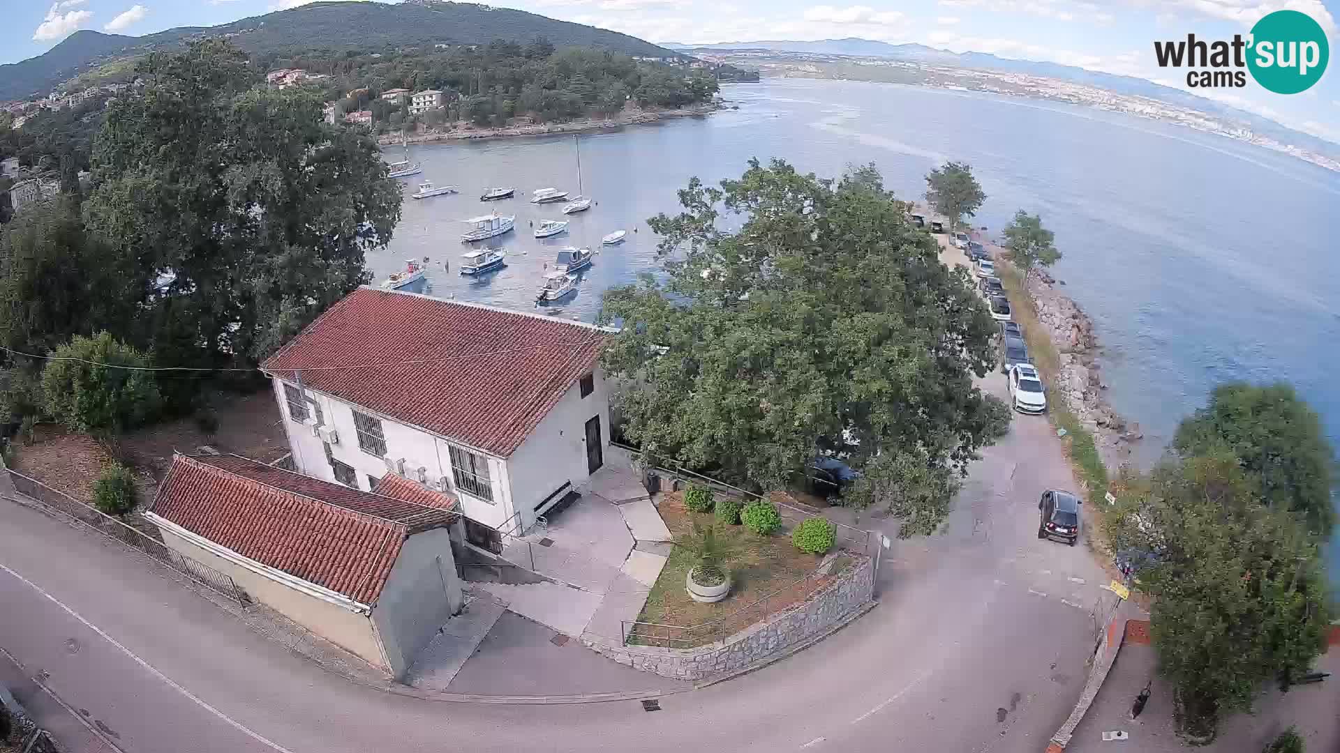 Webcam puerto de Ika – Vista en directo y luces de Opatija