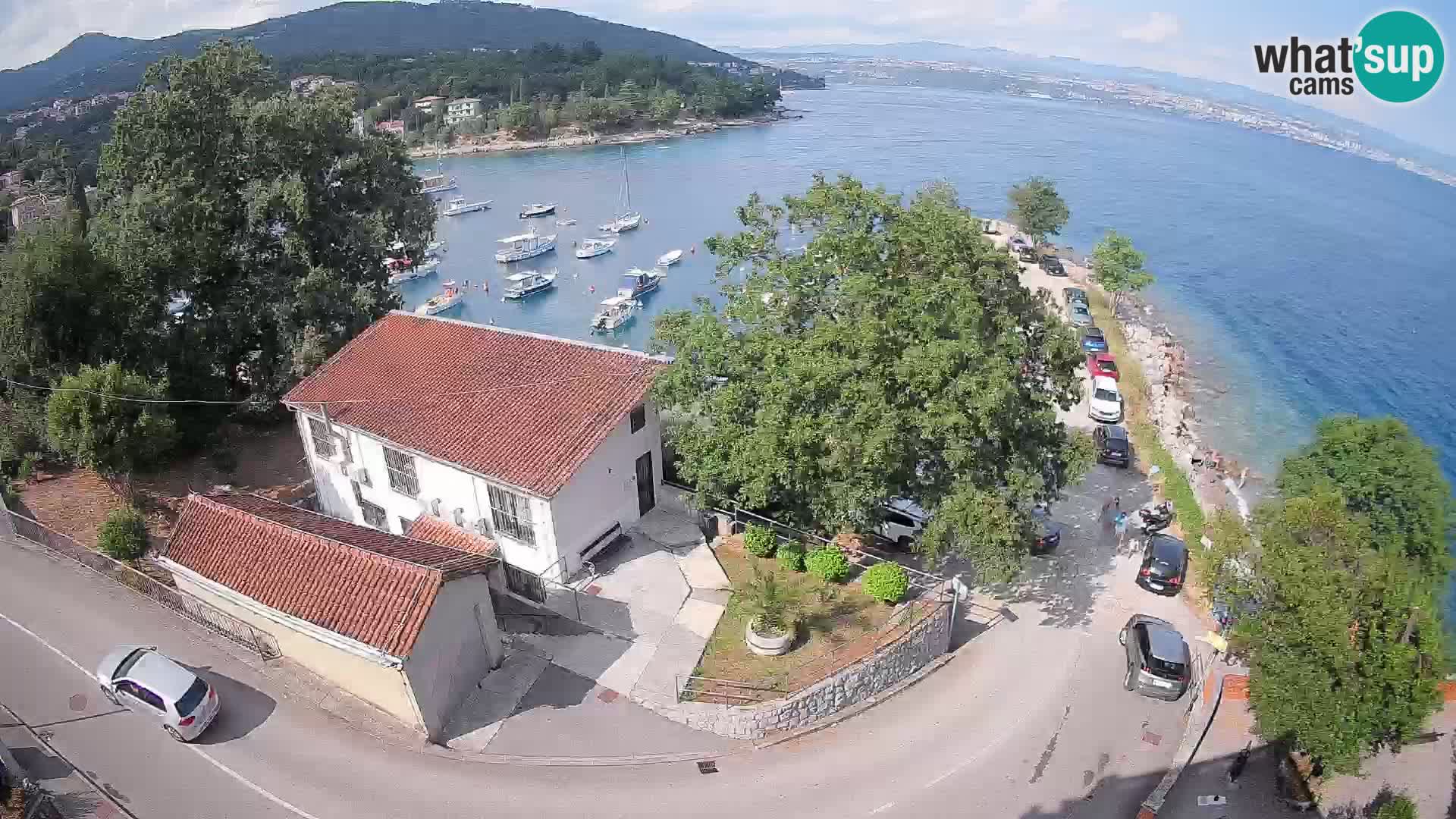 Webcam puerto de Ika – Vista en directo y luces de Opatija