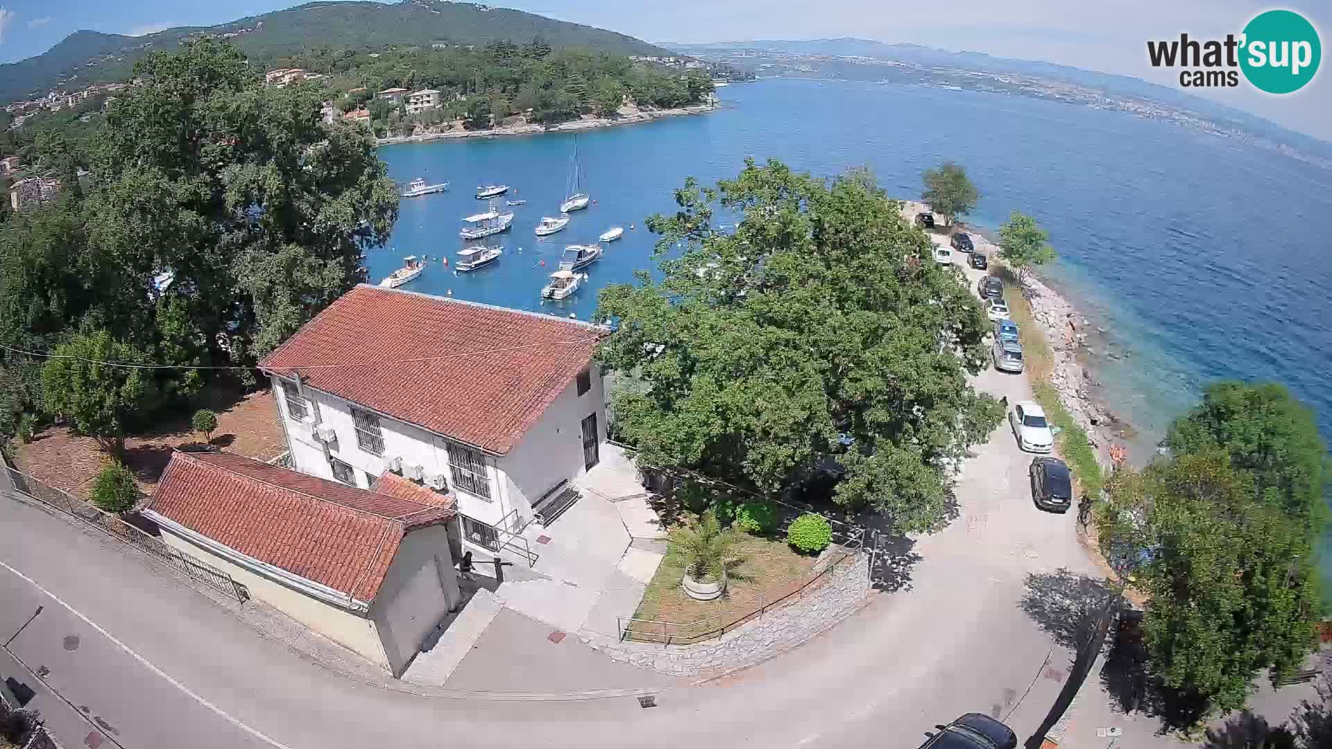 Webcam port d’Ika – Vue en direct et lumières d’Opatija