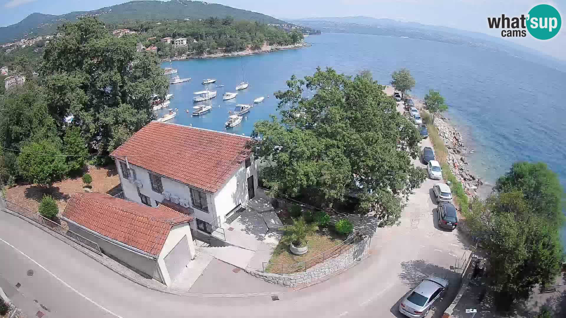 Webcam puerto de Ika – Vista en directo y luces de Opatija