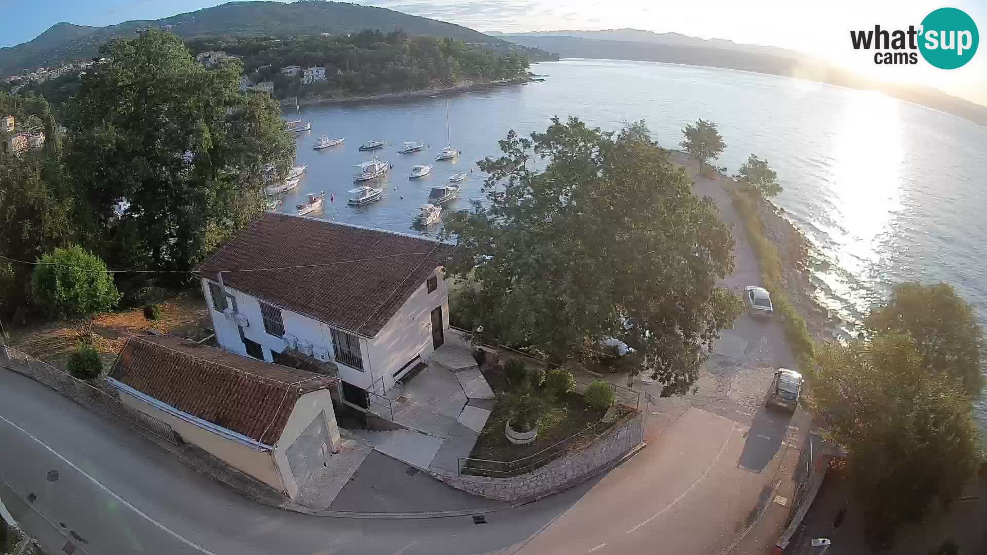 Webcam port d’Ika – Vue en direct et lumières d’Opatija