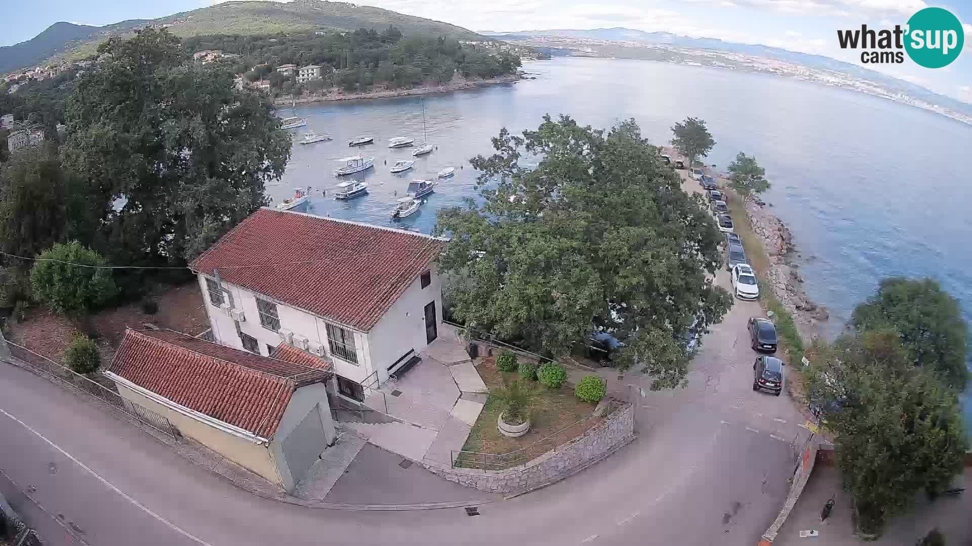 Webcam porto Ika – Vista LIVE sul porto e le luci di Opatija