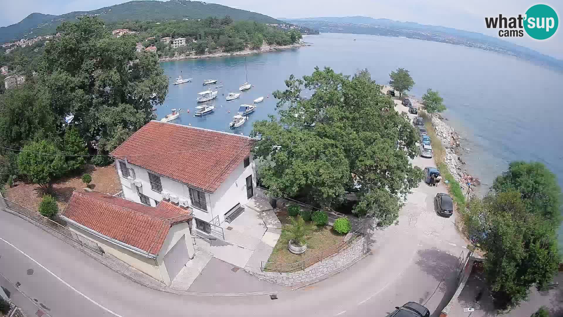 Webcam puerto de Ika – Vista en directo y luces de Opatija
