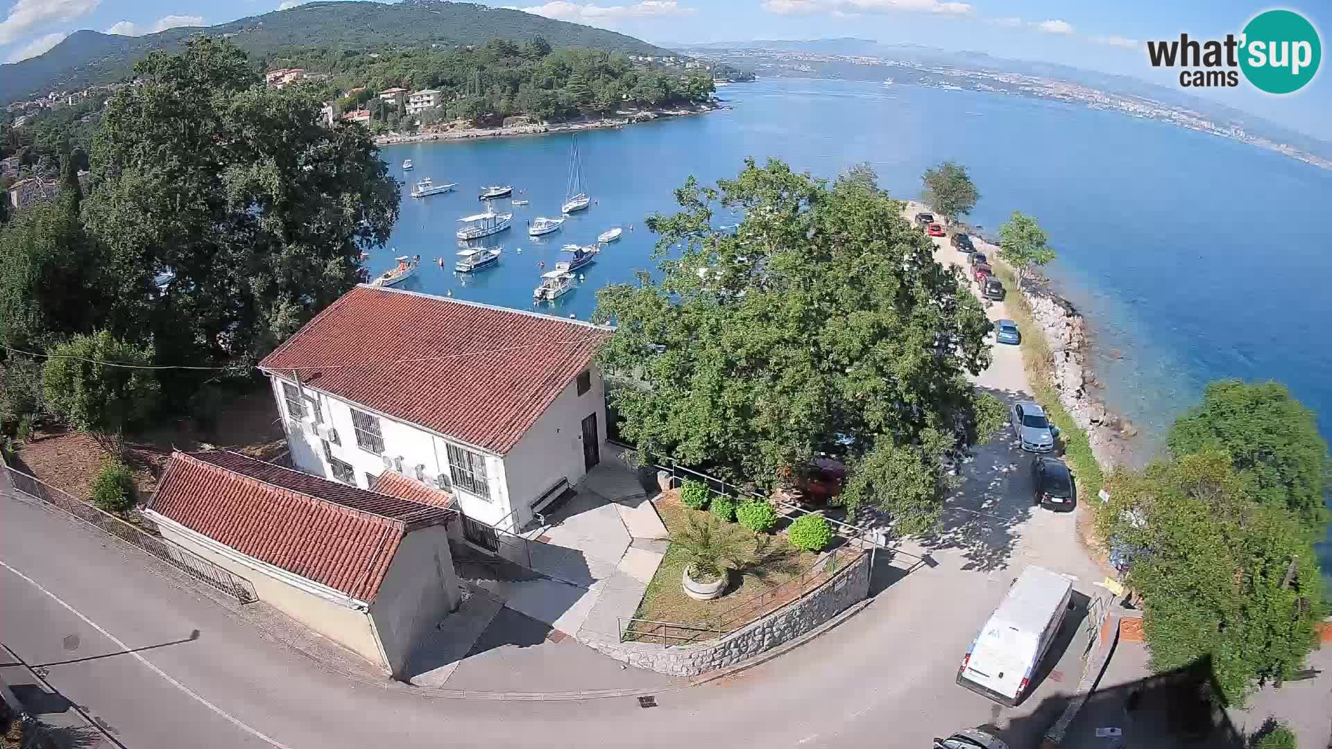Webcam porto Ika – Vista LIVE sul porto e le luci di Opatija