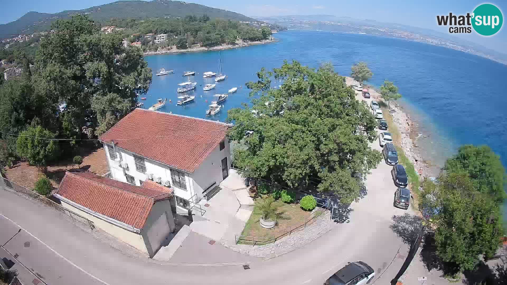 Ika Harbor Webcam – LIVE View of the Harbor and Opatija Lights