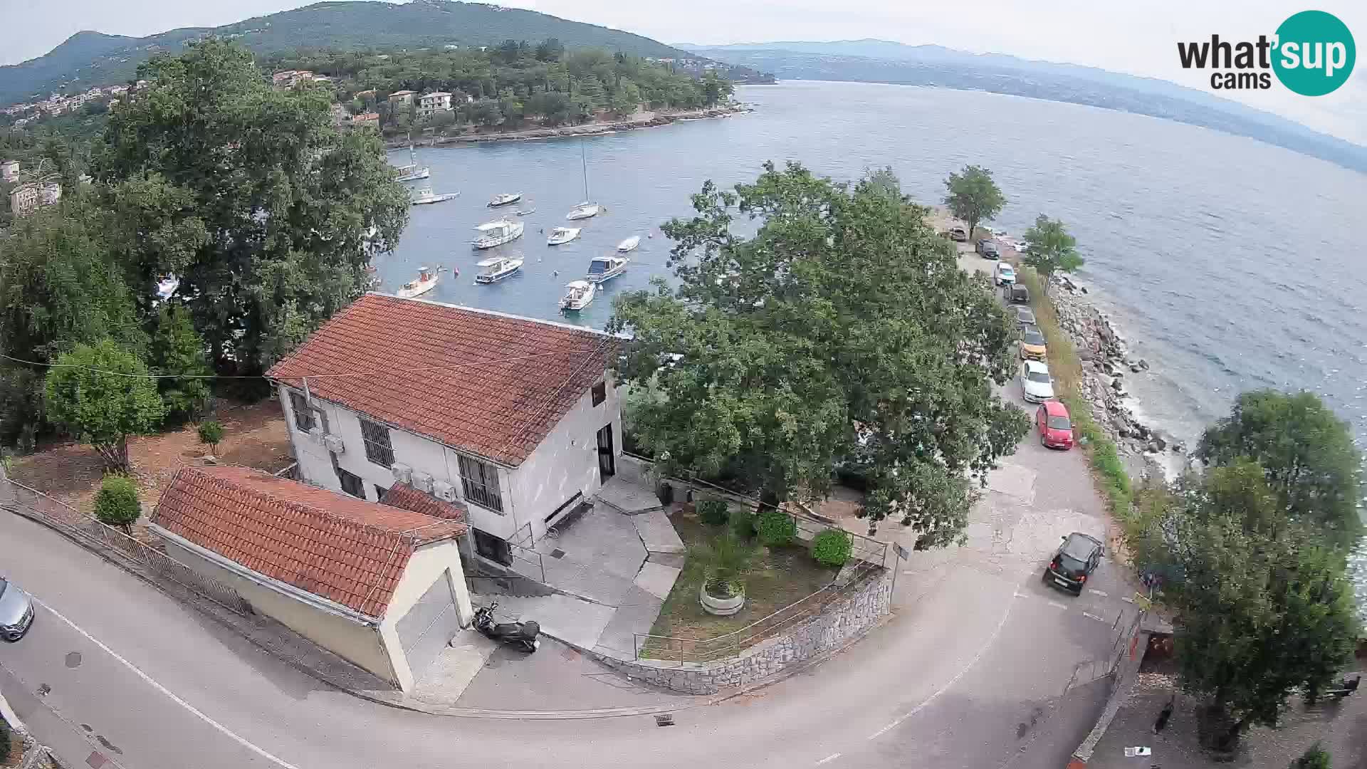 Webcam puerto de Ika – Vista en directo y luces de Opatija