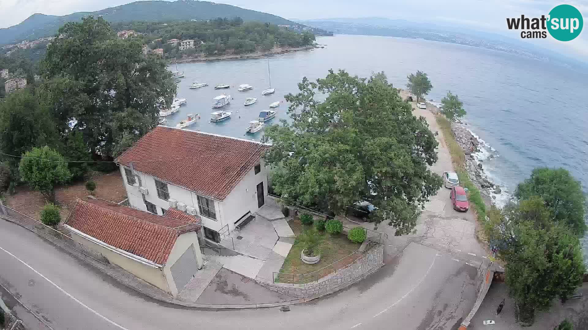 Webcam porto Ika – Vista LIVE sul porto e le luci di Opatija