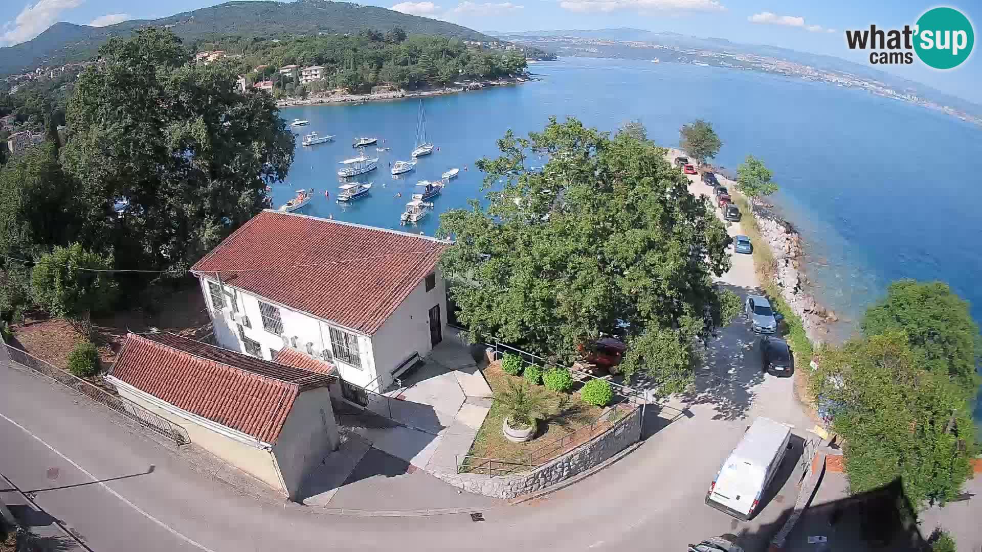 Webcam port d’Ika – Vue en direct et lumières d’Opatija