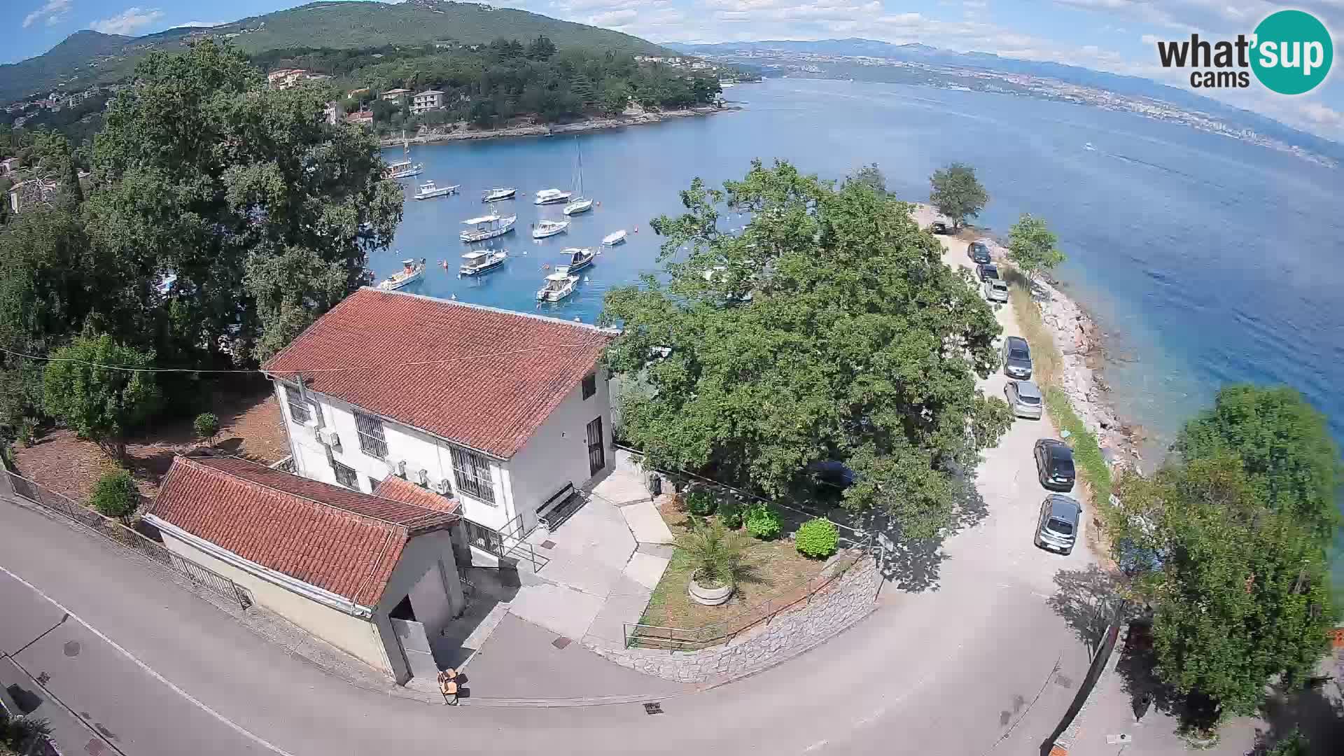 Ika Harbor Webcam – LIVE View of the Harbor and Opatija Lights