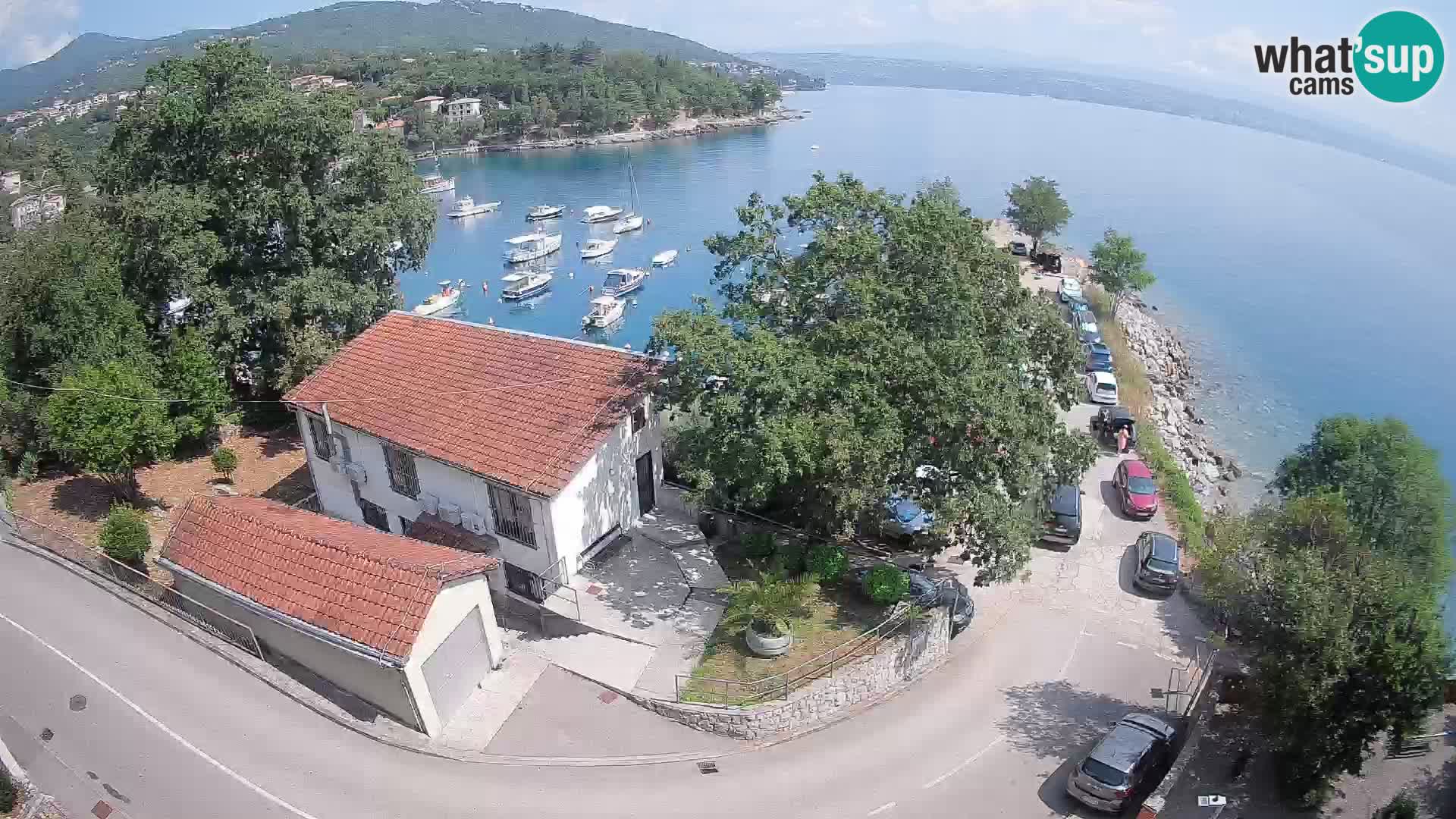 Webcam port d’Ika – Vue en direct et lumières d’Opatija