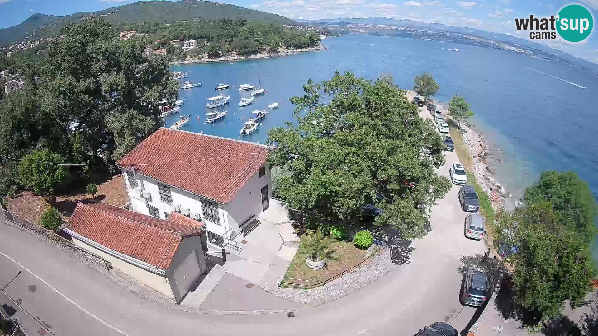 Webcam porto Ika – Vista LIVE sul porto e le luci di Opatija