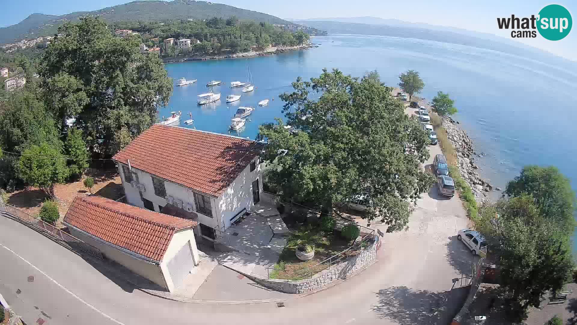 Webcam puerto de Ika – Vista en directo y luces de Opatija