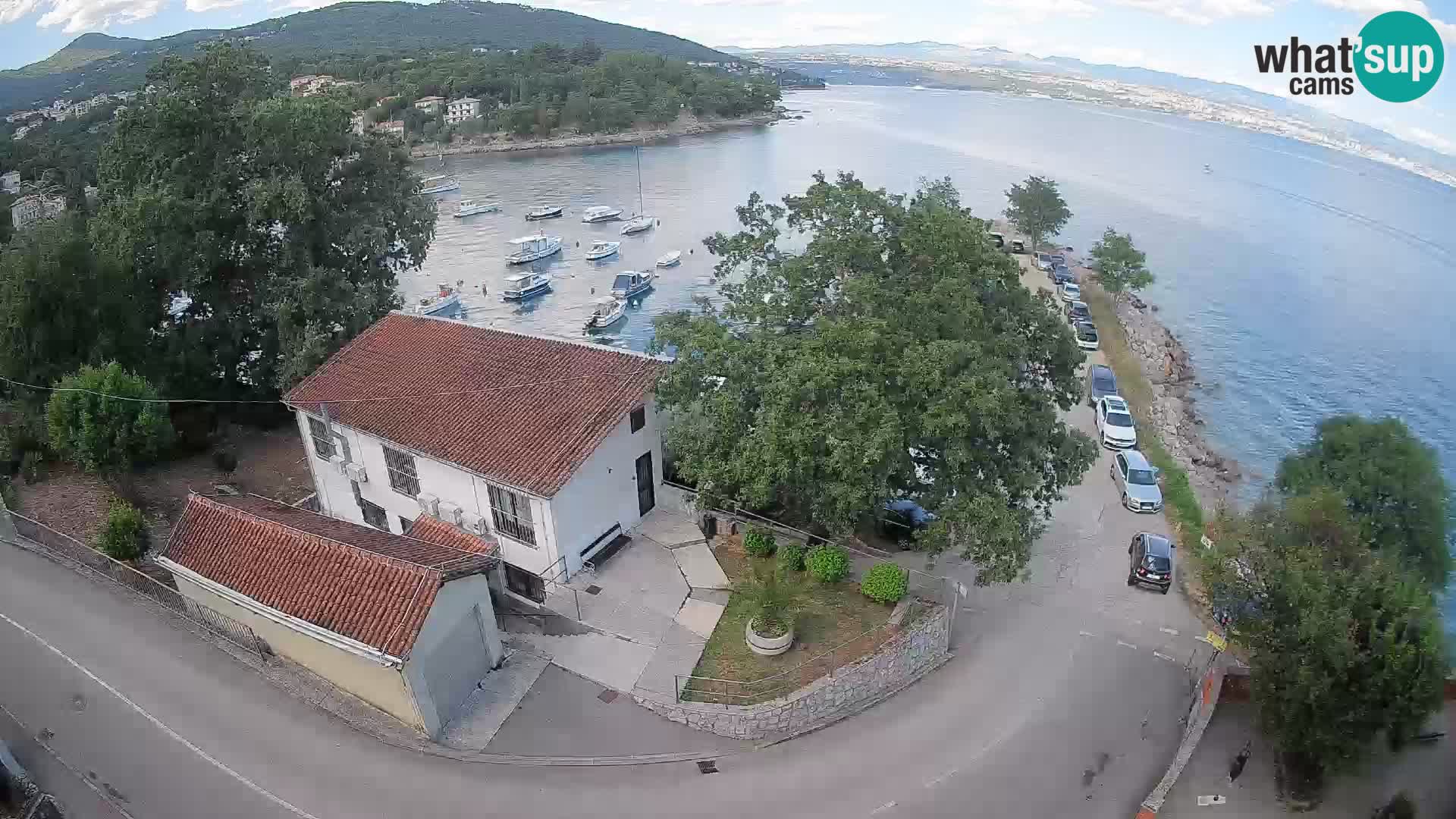 Webcam porto Ika – Vista LIVE sul porto e le luci di Opatija