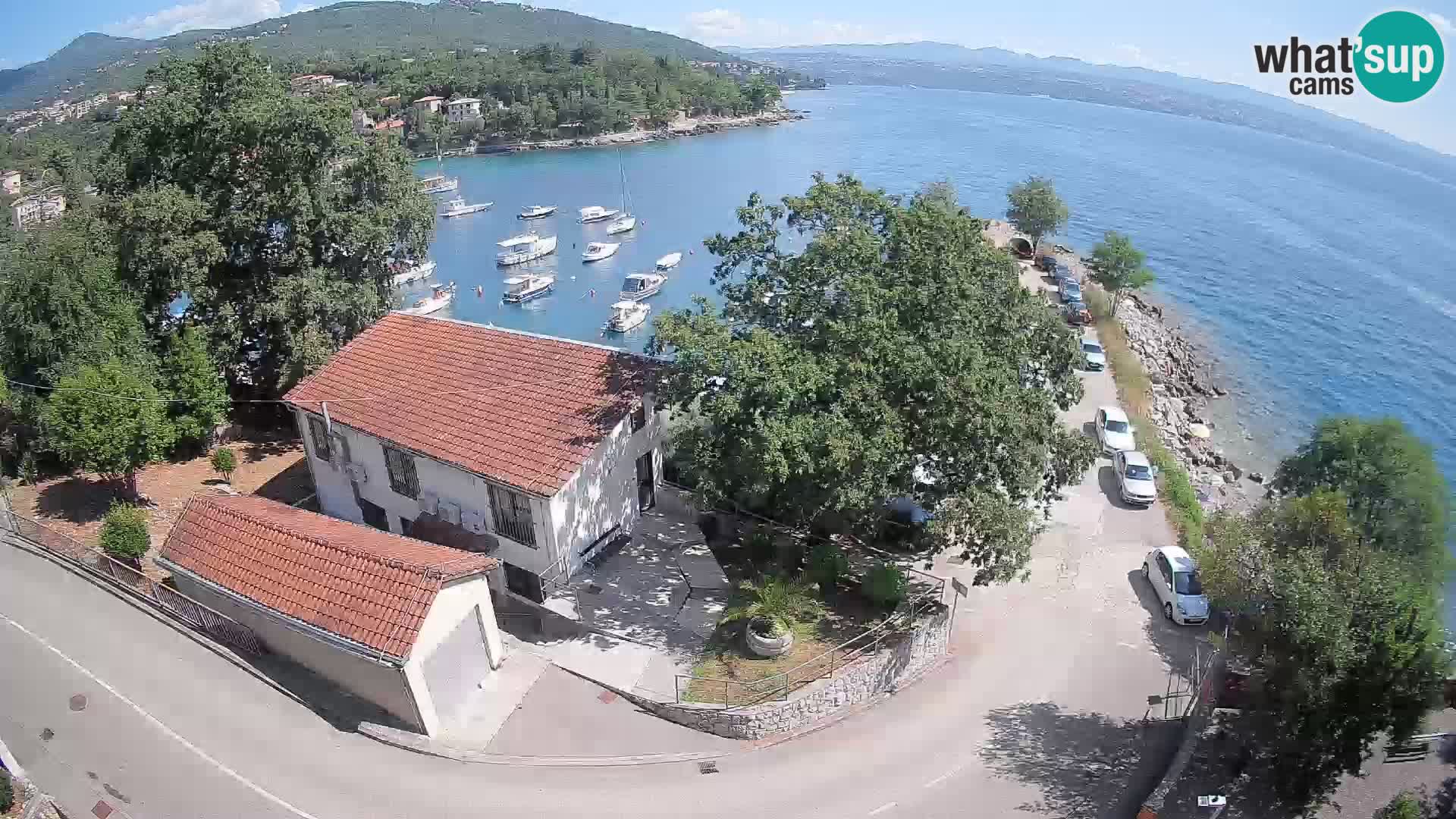 Webcam porto Ika – Vista LIVE sul porto e le luci di Opatija