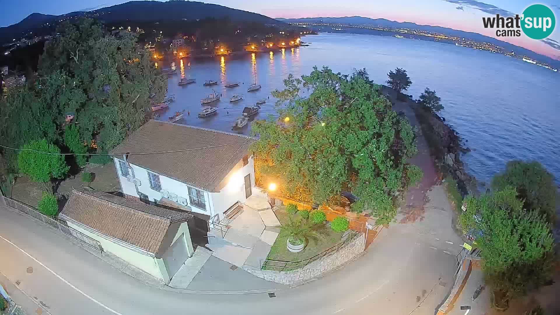 Webcam Ika Hafen – LIVE Blick auf den Hafen und die Lichter von Opatija