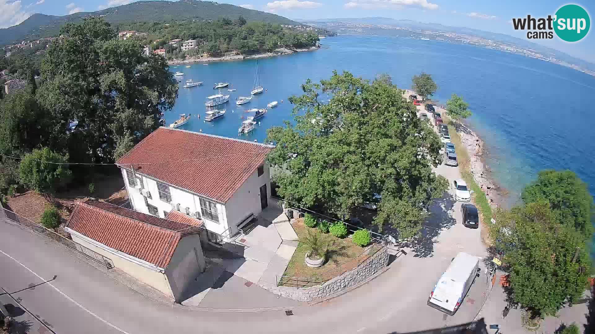 Webcam porto Ika – Vista LIVE sul porto e le luci di Opatija