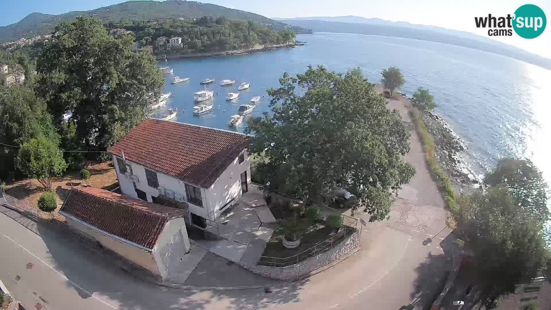 Webcam porto Ika – Vista LIVE sul porto e le luci di Opatija